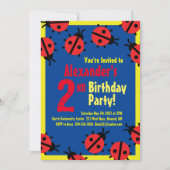 Invitations de fête d'anniversaire de l'animal Lad (Devant)