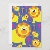 Invitations de fête d'anniversaire de l'animal Lio (Dos)