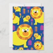 Invitations de fête d'anniversaire de l'animal Lio (Dos)