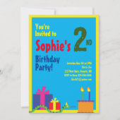 Invitations de fête d'anniversaire de l'animal ser (Devant)