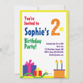 Invitations de fête d'anniversaire de l'animal ser (Devant)