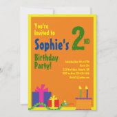 Invitations de fête d'anniversaire de l'animal ser (Devant)