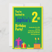 Invitations de fête d'anniversaire de l'animal ser (Devant)