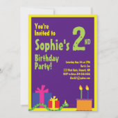 Invitations de fête d'anniversaire de l'animal ser (Devant)