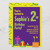 Invitations de fête d'anniversaire de l'animal ser (Devant / Derrière)