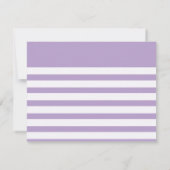 Invitations de fête d'anniversaire de lavande simp (Dos)