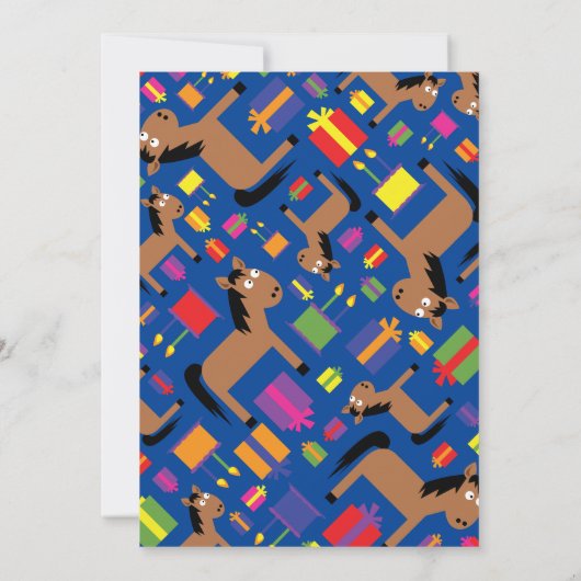 Invitations de fête d'anniversaire de l'enfant (Dos)