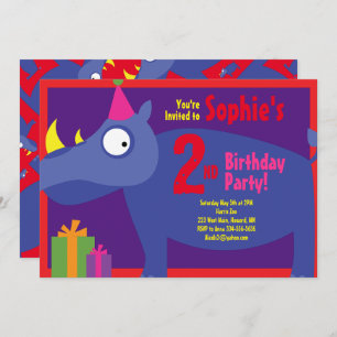 Invitations de fête d'anniversaire de l'enfant