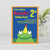 Invitations de fête d'anniversaire de l'enfant (Debout devant)