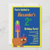 Invitations de fête d'anniversaire de l'enfant (Devant)