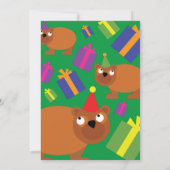 Invitations de fête d'anniversaire de l'enfant (Dos)