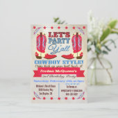 Invitations de fête d'anniversaire de l'Ouest de C (Debout devant)