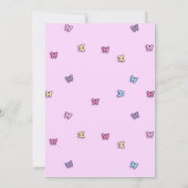 Invitations de fête d'anniversaire de l'ours de Ba (Dos)