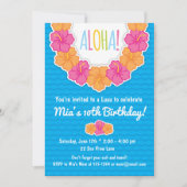 Invitations de fête d'anniversaire de Luau (Devant)