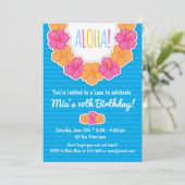Invitations de fête d'anniversaire de Luau (Debout devant)