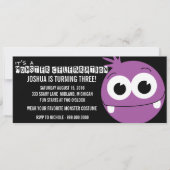 Invitations de fête d'anniversaire de Monster Bash (Devant)