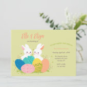 Invitations de fête d'anniversaire de Pâques (Debout devant)