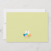 Invitations de fête d'anniversaire de Pâques (Dos)