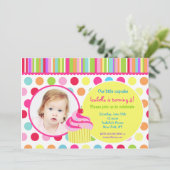 Invitations de fête d'anniversaire de photo de (Debout devant)