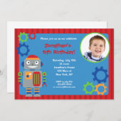 Invitations de fête d'anniversaire de photo de (Devant / Derrière)