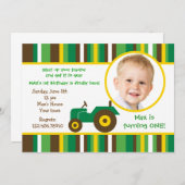 Invitations de fête d'anniversaire de photo de (Devant / Derrière)