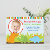 Invitations de fête d'anniversaire de photo de (Debout devant)