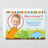 Invitations de fête d'anniversaire de photo de (Devant / Derrière)