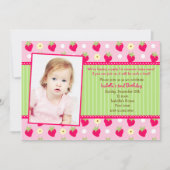 Invitations de fête d'anniversaire de photo de (Devant)