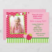 Invitations de fête d'anniversaire de photo de (Devant / Derrière)