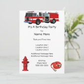 Invitations de fête d'anniversaire de pompe à (Debout devant)