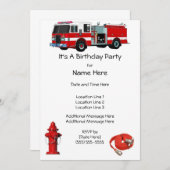 Invitations de fête d'anniversaire de pompe à (Devant / Derrière)