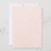 Invitations de fête d'anniversaire de rose et de (Dos)