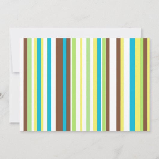 Invitations de fête d'anniversaire de singe (Dos)