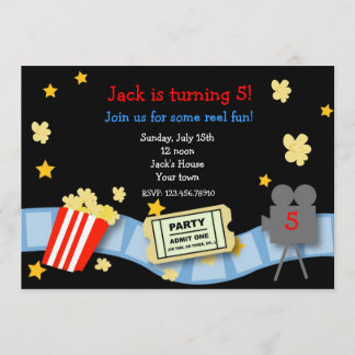 Invitations de fête d'anniversaire de soirée