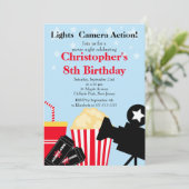 Invitations de fête d'anniversaire de soirée (Debout devant)