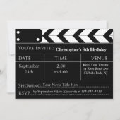 Invitations de fête d'anniversaire de soirée (Devant)