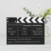 Invitations de fête d'anniversaire de soirée (Debout devant)