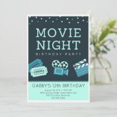 Invitations de fête d'anniversaire de soirée (Debout devant)