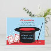 Invitations de fête d'anniversaire de spectacle de (Debout devant)