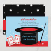 Invitations de fête d'anniversaire de spectacle de (Devant / Derrière)