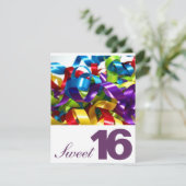 Invitations de fête d'anniversaire de sweet (Debout devant)