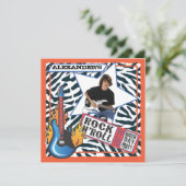 Invitations de fête d'anniversaire de vedette du (Debout devant)