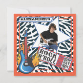 Invitations de fête d'anniversaire de vedette du (Devant)