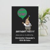 Invitations de fête d'anniversaire des hommes (Debout devant)