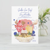 Invitations de fête d'anniversaire dimanche (Debout devant)