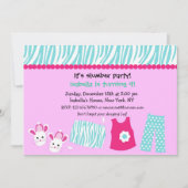 Invitations de fête d'anniversaire d'impression de (Devant)