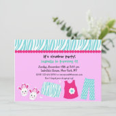 Invitations de fête d'anniversaire d'impression de (Debout devant)