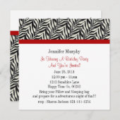 Invitations de fête d'anniversaire d'impression de (Devant / Derrière)