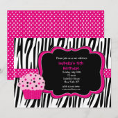 Invitations de fête d'anniversaire d'impression de (Devant / Derrière)