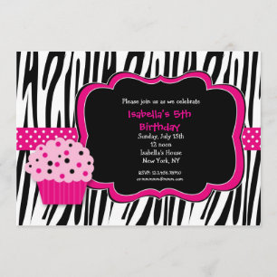 Invitations de fête d'anniversaire d'impression de